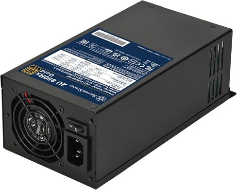 تقنية سيلفرستون 2U 850Rx Gold 80 Plus Gold 850W 2U مزود طاقة بكابل ثابت واحد، SST-2U850R-GF in Kuwait
