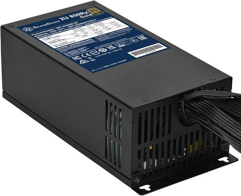تقنية سيلفرستون 2U 850Rx Gold 80 Plus Gold 850W 2U مزود طاقة بكابل ثابت واحد، SST-2U850R-GF in Kuwait