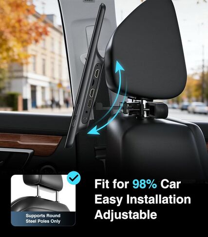 16 inch Android 13 Car Headrest Monitor Screen Car TV Entertainment System for Cars Backseat,Support Phone Wireless Mirroring Sync Screen WiFi HDMI Bluetooth USB SD Video Player (4G+64G (2*pcs)) in Saudi Arabia