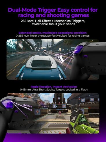 leadjoy Xeno Plus Wireless Game Controller, TMR Joysticks, Hall Effect & Tactile Dual Triggers Gaming Controller, Smart Charging Dock, 4 Back Paddles, 1000Hz Polling Rate, for Nintendo Switch/Switch 2, PC, Android & iOS in Saudi Arabia