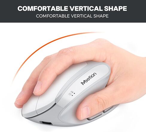 MEETION Ergonomic Wireless Keyboard and Mouse, Ergo Keyboard with Vertical Mouse, Split Curved Keyboard with Wrist Rest, Natural Typing Rechargeable Full Size in Saudi Arabia