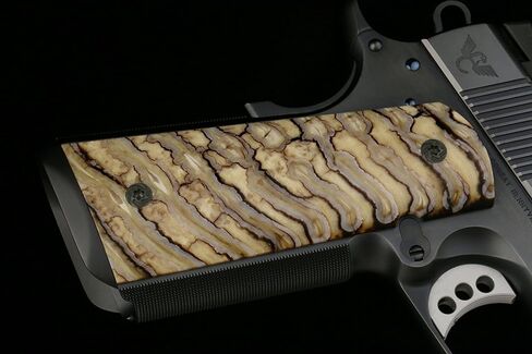 4 براغي بمقبض Black Whorl 1911، 4 حلقات O | للبطانات ذات الحجم الكامل أو ذات القبضة الرفيعة | 3/16 بوصة سمك قبضة دقيقة | صنع في الولايات المتحدة من أجل كولت والمستنسخات | انظر إلى صور البراغي ذات المقابض/البنادق in Kuwait