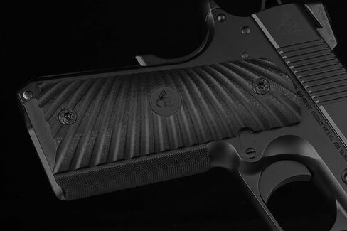 4 براغي بمقبض Black Whorl 1911، 4 حلقات O | للبطانات ذات الحجم الكامل أو ذات القبضة الرفيعة | 3/16 بوصة سمك قبضة دقيقة | صنع في الولايات المتحدة من أجل كولت والمستنسخات | انظر إلى صور البراغي ذات المقابض/البنادق in Kuwait