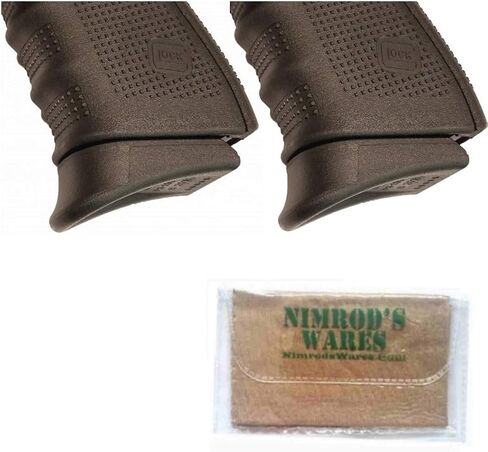 ملحقات Nimrod's Wares Two Pearce Grip المتوافقة مع Glock Gen 4 & 5 9mm .40SW PG-19G5 حزمة من القماش المصنوع من الألياف الدقيقة in Kuwait