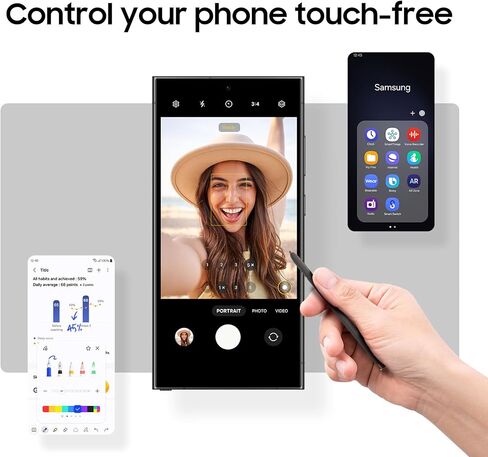 SAMSUNG Galaxy S24 Ultra S Pen Replacement, 0.7mm Fine Tip for Precision, Air Command Touch-Free Control, US Version, EJ-PS928BJEGUS, Light Gray (Renewed) in Saudi Arabia