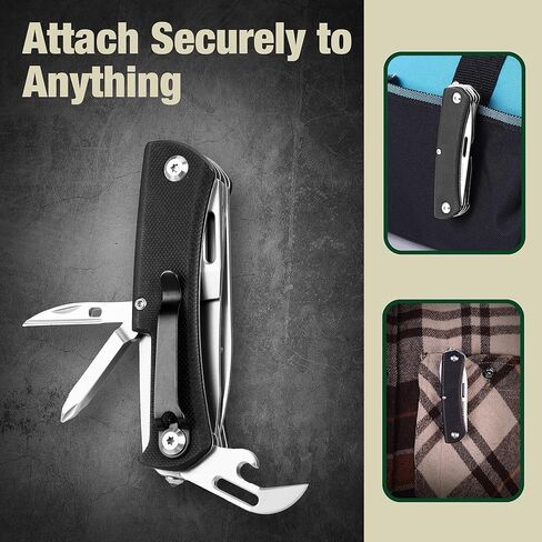 MOSSY OAK Multitool Pocket Knife – 10-in-1 Folding Pocket Knife Multitool with Stainless Steel Blade, Saw, Can Opener, Screwdrivers – EDC Tool for Camping, Hiking, Survival in Saudi Arabia