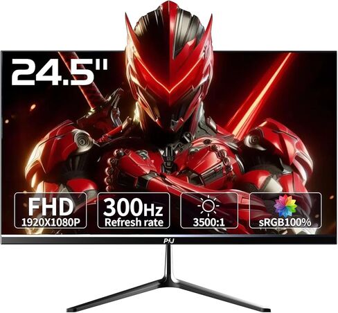 PIJ 27 Inch Curved Gaming Monitor 250Hz, FHD 1080p PC Screen Built-in Speakers, 1800R Computer Monitor with FreeSync, DisplayPort, HDMI, Wall Mountable, Eye Care for Home Office & Gaming in Saudi Arabia