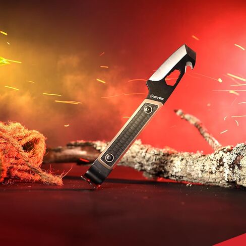 Sheffield STAK 11815 Tac EDC Pry Bar، 10 "EDC Multitool، حشوات للتخزين، 420 شفرة من الفولاذ المقاوم للصدأ مع مجتذب أظافر، هدايا للرجال، خطاف ممزق، مفاتيح ربط، غمد بمشبك ذو وجهين in Kuwait
