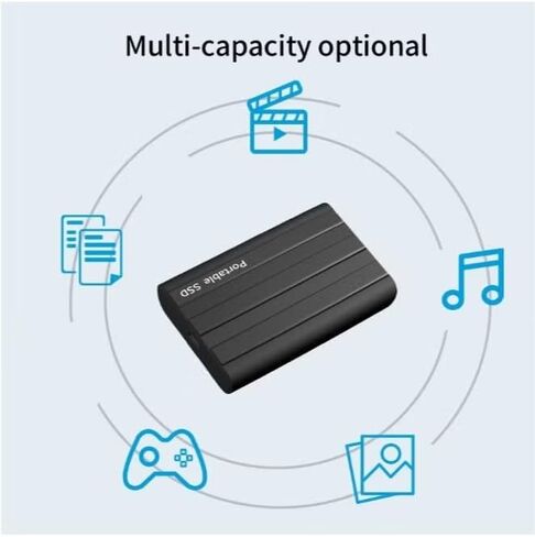 64GB Portable Memory Expander, Mobile Phone Intelligent Backup Disk, Universal Android Phone Computer Dual Use Mobile Extender, Fast Transmission Storage Upgrade,(Black) in Saudi Arabia
