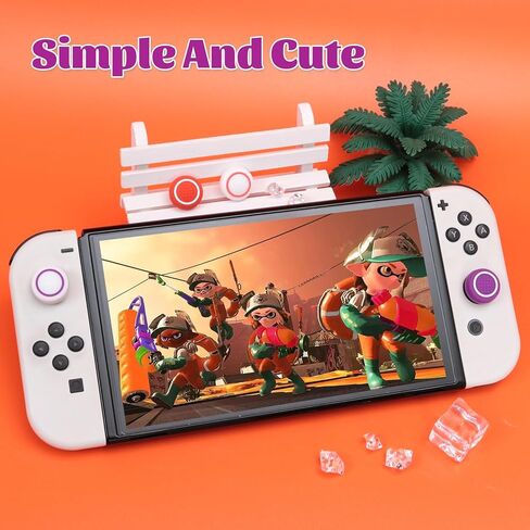 NANANINO Cute Silicone Joycon Thumb Grip Caps (Orange) in Saudi Arabia