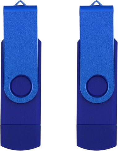 محرك فلاش USB سعة 32 جيجابايت، محرك إبهام عالي السعة، محركات أقراص فلاش كبيرة دوارة معدنية 32 جيجابايت، محرك USB 2.0 محمول، محرك قلم عالي السرعة لتخزين البيانات (عبوتان) in Kuwait