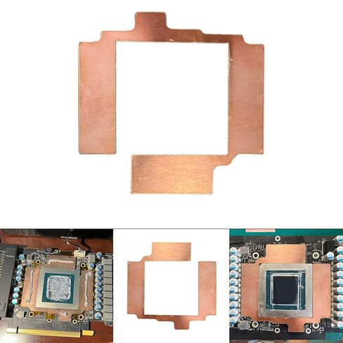 GPU لوحة حرارية GPU RAM النيكل مطلي النحاس Heatsin بطاقة الرسومات الذاكرة مينر 3080ti 3090 3090ti أسفل 15-40 درجة GPU لوحة حرارية in Kuwait