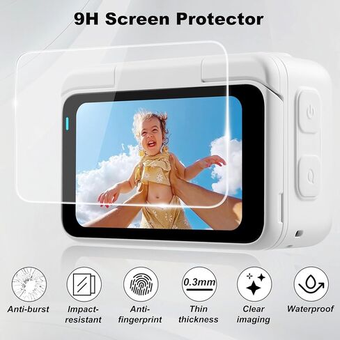 واقي شاشة STARTRC VCR عالي الوضوح من الزجاج المقسى وضوء كاميرا مغناطيسي لملحقات Insta 360 GO Ultra in Saudi Arabia
