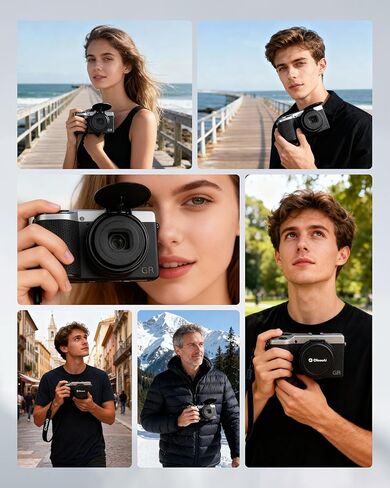 غطاء عدسة أوتوماتيكي معدني لكاميرا Ricoh GR IV (GR4) الرقمية، غطاء واقي عدسة فتح/إغلاق تلقائي من الألومنيوم، ملحق كاميرا مقاوم للغبار ومضاد للخدش، ملحقات لـ Ricoh GR 4 in Kuwait