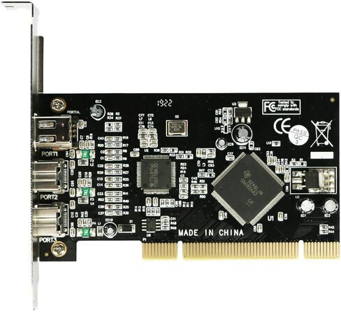 JMT PCI Combo Add on Cards 2X IEEE 1394B 9 Pin & 1x 1394A 6 Pin 1394 Extension Adapter PCI Controller Card for Firewire Destop PC in Saudi Arabia