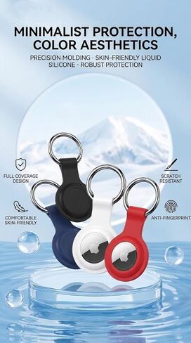 [4 Pack Family Set] Case Compatible with AirTag Holder Case Keychain,Silicone for Key Chain Ring Case Cover for Holder GPS Tracker Item Finders Accessories Holder for Kids,Bags,Luggages in Saudi Arabia