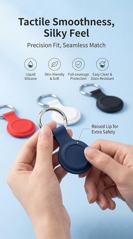 [4 Pack Family Set] Case Compatible with AirTag Holder Case Keychain,Silicone for Key Chain Ring Case Cover for Holder GPS Tracker Item Finders Accessories Holder for Kids,Bags,Luggages in Saudi Arabia