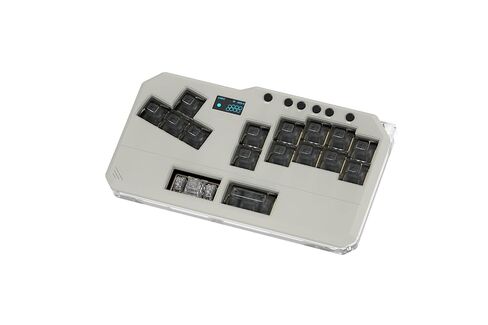 KEEBMONKEY DOIO Hitpad Mini+ سلسلة من سبائك الألومنيوم والأكريليك 16 مفتاحًا وحدة تحكم صغيرة للألعاب بدون رافعة مع شاشة OLED مقاس 0.96 بوصة كاملة RGB وUSB-C مزدوج للكمبيوتر/التبديل/PS3/PS4/PS5، ودعم SOCD in Kuwait