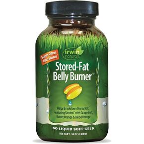 Irwin Naturals Stored-Fat Belly Burner with Sinetrol, Grapefruit, Sweet Orange & Blood Orange - Breakdown Stubborn Fat - 60 Liquid Softgels (Pack of 2) in Saudi Arabia