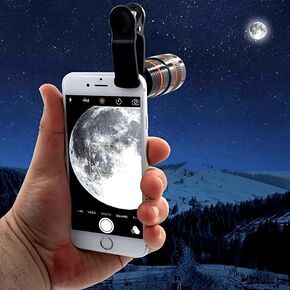1pc 8X Zoom Lens for Smartphones, PVC Clip-On Camera Lens with Special Effects, Universal Phone Photography Accessory, No App Required Easy Clip Design in Kuwait