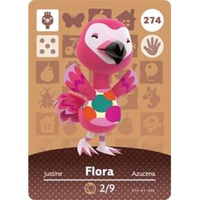 Flora - Nintendo Animal Crossing Happy Home Designer Amiibo Card - 274 in Kuwait