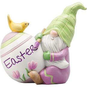 Newman House Studio Easter Decorations Family Bunny Figurines Spring-Decor - Resin Sitting Bunny Mom with Kids Tabletop Decorations for Home Farmhouse 3.5 * 1.5 * 4.5 inch in Kuwait