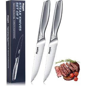 Huusk Japanese Chef Knife Set - 5 PCS Kitchen Knife Sets with Ergonomic Handle, Professional Ultra Sharp Chef Knives Set, Ideal Gifts for Men and Women in Saudi Arabia