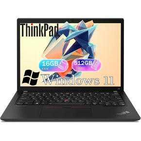 كمبيوتر محمول Lenovo ThinkPad X13 FHD بشاشة 1920x1080، Intel Core i7-10510U، ذاكرة الوصول العشوائي 16 جيجا DDR4، 512 جيجا SSD، HDMI، لوحة مفاتيح بإضاءة خلفية، كمبيوتر محمول ThinkPad، Windows 11 Pro (متجدد) in Kuwait
