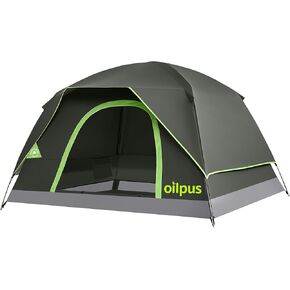 2-3 Person Camping Tent, Waterproof Windproof Double Layer Dome Tent with Rain Fly, Quick Setup Anti-Mosquito Backpacking Tent with Breathable Mesh Windows in Kuwait
