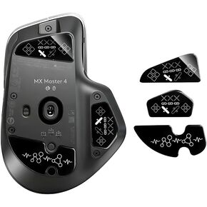 زلاجات فأرة زجاجية من أجل وسادات أقدام الماوس Logitech MX Master 4 ناعمة ومتينة ورفيعة بحافة منحنية 2.5D ملحقات بديلة لأقدام الفئران (نمط الطباعة) in Kuwait