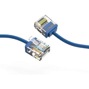 كابل شبكة إيثرنت فائق النحافة بطول 6 أقدام Cat6A UTP 32AWG أزرق، عبوة واحدة in Kuwait