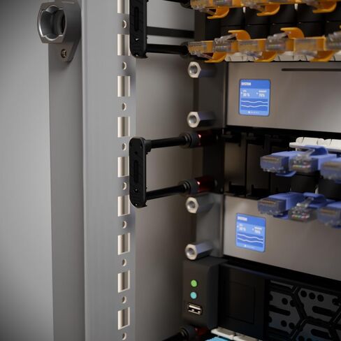 PATCHBOX Patchcatch Solo – 0U Cable Management for 19" Server Racks Tool-Free Rack Organizer – Multifunctional, Space-Saving Alternative to 1U Cable Managers and M6 Cage Nuts (24 Pack) in Saudi Arabia
