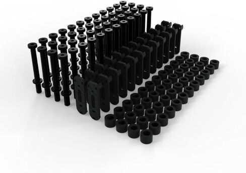 PATCHBOX Patchcatch Solo – 0U Cable Management for 19" Server Racks Tool-Free Rack Organizer – Multifunctional, Space-Saving Alternative to 1U Cable Managers and M6 Cage Nuts (24 Pack) in Saudi Arabia