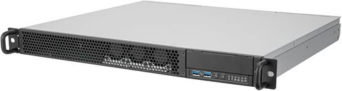 Silverstone Technology RM100 1U Rackmount Server Chassis with ATX Motherboard Support and Reversible I/O Module Design, SST-RM100 in Saudi Arabia