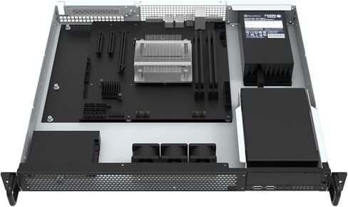 Silverstone Technology RM100 1U Rackmount Server Chassis with ATX Motherboard Support and Reversible I/O Module Design, SST-RM100 in Saudi Arabia