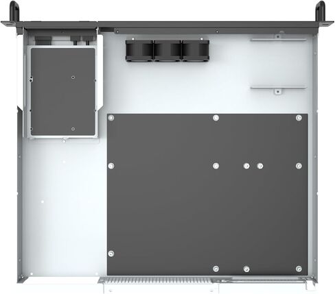 Silverstone Technology RM100 1U Rackmount Server Chassis with ATX Motherboard Support and Reversible I/O Module Design, SST-RM100 in Saudi Arabia
