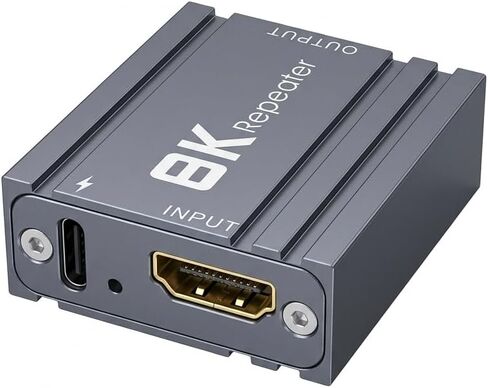 8K HDMI Repeater 2.1 Active Signal Booster, KSRplayer HDMI Amplifier Extender up to 52ft, Supports 8K60Hz 4K120Hz, Lossless Transmission, Compatible with Gaming Consoles, PC, TV, Monitor, Projector in Saudi Arabia