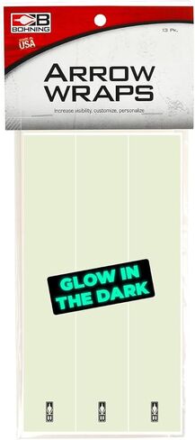 Bohning Glow in The Dark Arrow Wraps 13 عبوة، 7 بوصات، قياسية in Saudi Arabia