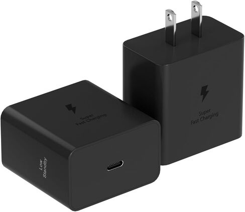 سامسونج 60 وات USB C شحن سريع من النوع C مقبس حائط لشحن الطوب لهاتف Galaxy S26 S25 Ultra/S25/S25+/S24 Ultra/S24/S24+/S23/S23 Ultra/S23 Plus، Note 10/Note 10+/Note in Kuwait