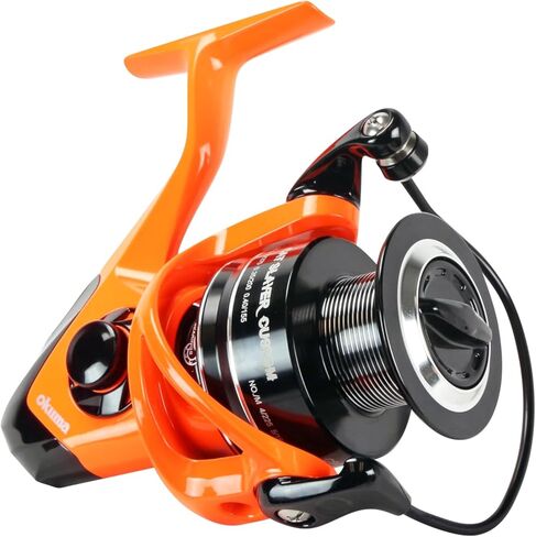 Okuma Cat Slayer Custom Spinning Reel – 6000 Size Catfish Reel with DFD Dual Force Drag, Flite Drive System, UV Reactive Body, Neon Green, CSC-6000NO in Kuwait