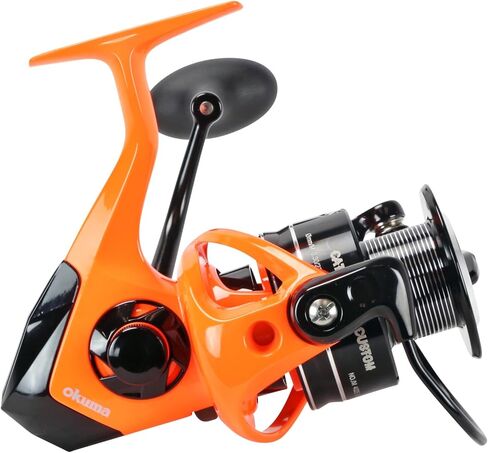 Okuma Cat Slayer Custom Spinning Reel – 6000 Size Catfish Reel with DFD Dual Force Drag, Flite Drive System, UV Reactive Body, Neon Green, CSC-6000NO in Kuwait