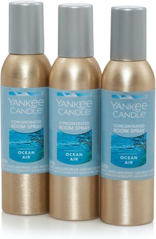 YANKEE CANDLE بخاخات الغرفة المركزة: Macintosh، MidSummer's Night، Sage & Citrus؛ مجموعة من 3 عطور مشهورة in Kuwait