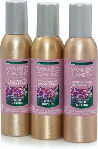 YANKEE CANDLE بخاخات الغرفة المركزة: Macintosh، MidSummer's Night، Sage & Citrus؛ مجموعة من 3 عطور مشهورة in Kuwait