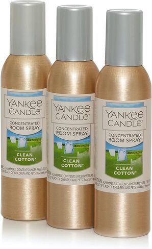 YANKEE CANDLE بخاخات الغرفة المركزة: Macintosh، MidSummer's Night، Sage & Citrus؛ مجموعة من 3 عطور مشهورة in Kuwait