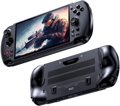 كمبيوتر محمول للألعاب GPD Win 5 مزود بوحدة معالجة مركزية AMD Ryzen AI Max+ 395، وبطارية قابلة للتبديل بقدرة 80 وات في الساعة، وشاشة مقاس 7 بوصات بتردد 120 هرتز، ومبرد هواء محمول للألعاب، ونظام تشغيل Windows 11,64 جيجا بايت LPDDR5X RAM+2 تيرابايت PCIe 4.0  in Kuwait