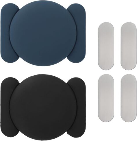 2pcs Magnetic Holder Case for Airtag, Soft Silicone Protective Cover Hider Hidden Magnet Mount Cover for Airtag (Color 2) in Saudi Arabia