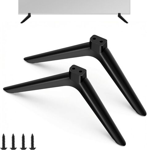 TV Stand Legs Exclusive for Onn 100018254 100002458 Roku TV, for Onn Roku TV Legs Replacement, Stable Tabletop Design, Screws and Anti-Slip Feet Pad Included in Kuwait