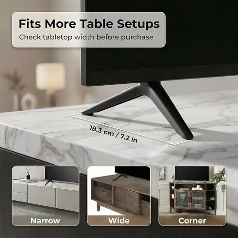 TV Stand Legs Exclusive for Onn 100018254 100002458 Roku TV, for Onn Roku TV Legs Replacement, Stable Tabletop Design, Screws and Anti-Slip Feet Pad Included in Kuwait
