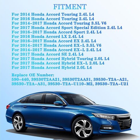 كاميرا احتياطية لـ 2014 2015 2016 2017 Honda Accord Sedan EX-L Touring، كاميرا الرؤية الخلفية الخلفية للمساعدة في ركن السيارة، 39530-T2A-A21 39530-T2A-A31 39530-T2A-U110-M2 39530-T2A-U21 590-440 in Kuwait