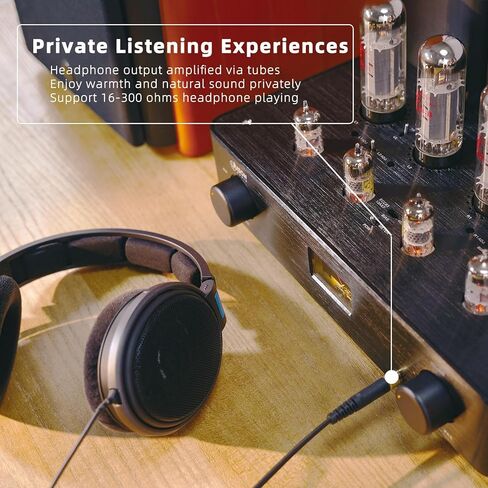 PA2 EL34 Tube Amplifier, Push-Pull Integrated Tube Amp,Triode & Ultralinear Mode,Vacuum Tube Headphone Amp for Home Audio Stereo in Kuwait